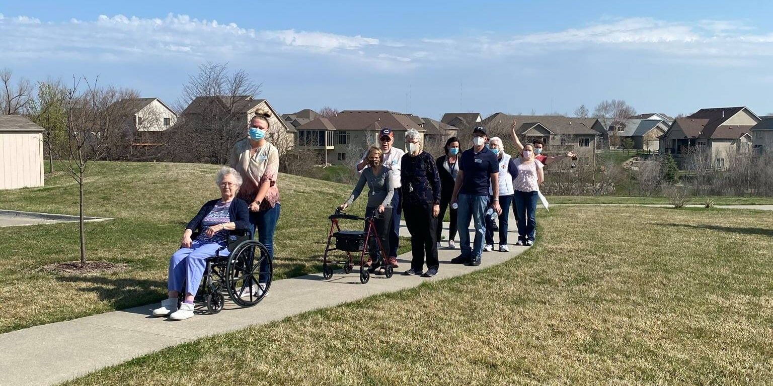 Residents at Arrow Senior Living Management community