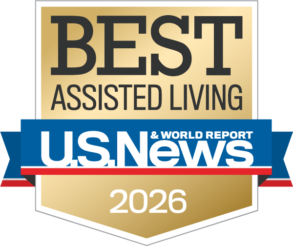 U.S. News 2025 Best Assisted Living award badge recognizing Arrow Senior Living communities for outstanding support and care in assisted living.